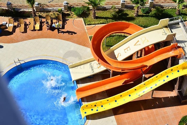 1+1 apartments with panoramic views of the Alanya Fortress