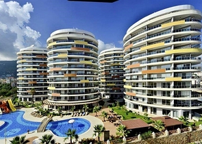 1+1 apartments with panoramic views of the Alanya Fortress