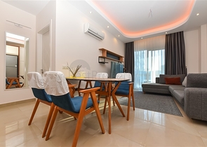1+1 apartment in a premium complex in Mahmutlar district 