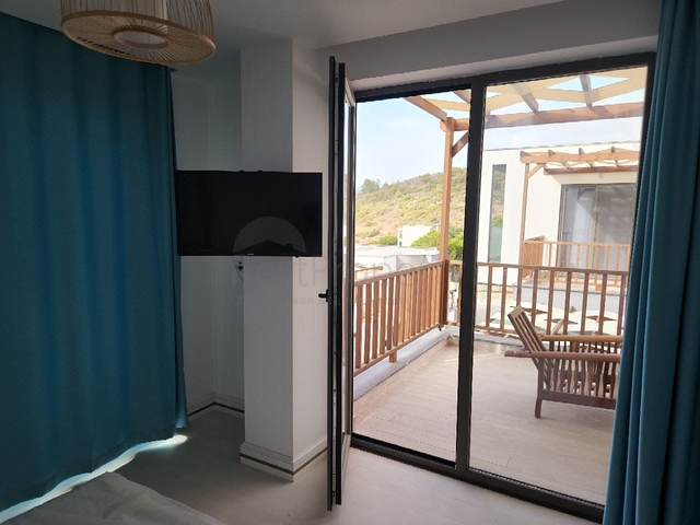 Villa of the hotel concept on the first coastline