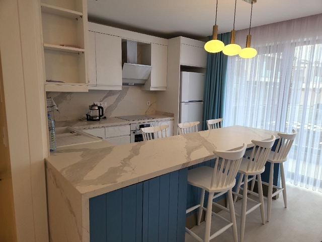 Villa of the hotel concept on the first coastline