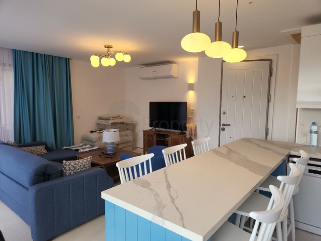 Villa of the hotel concept on the first coastline