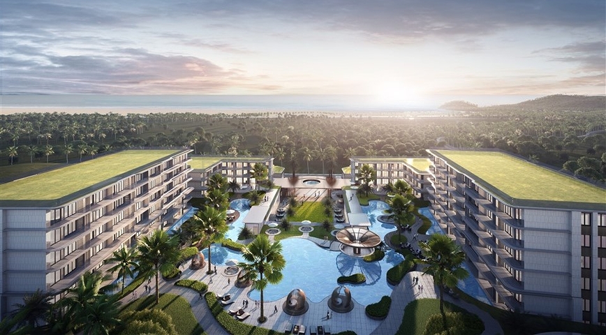 New residential complex with sea view