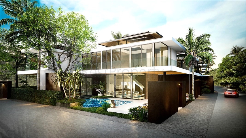 Modern villa complex on Layan