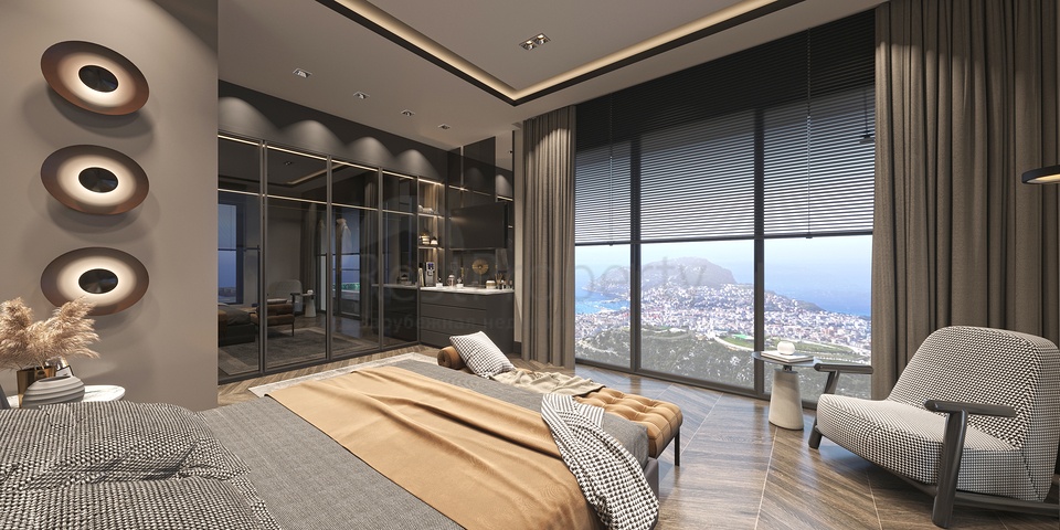 Villa overlooking the Mediterranean Sea is the perfect fusion of luxury and nature