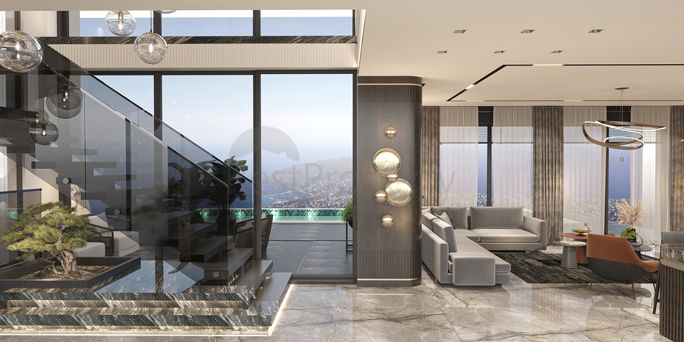 Villa overlooking the Mediterranean Sea is the perfect fusion of luxury and nature