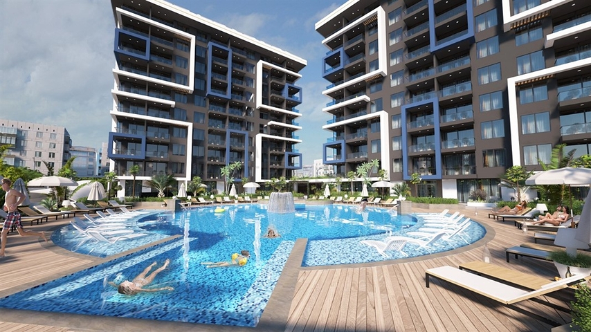 1+1 apartments in a new modern complex on Cleopatra