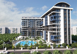 1+1 apartments in a new modern complex on Cleopatra