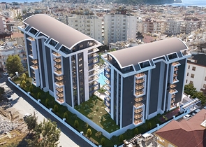 1+1 apartments in a new modern complex on Cleopatra