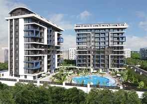 1+1 apartments in a new modern complex on Cleopatra