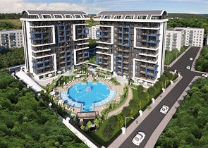 1+1 apartments in a new modern complex on Cleopatra