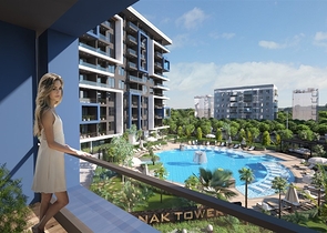 1+1 apartments in a new modern complex on Cleopatra
