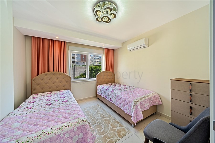 Furnished two-bedroom apartment in a residential complex with rich infrastructure