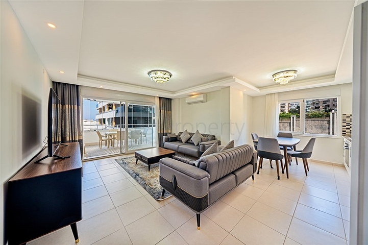 Furnished two-bedroom apartment in a residential complex with rich infrastructure