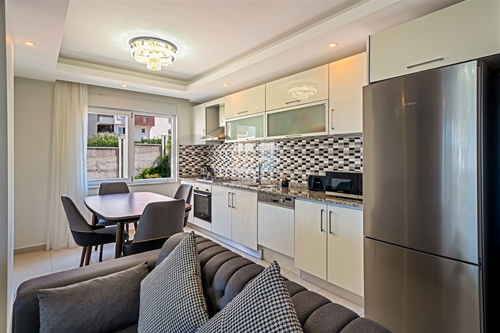 Furnished two-bedroom apartment in a residential complex with rich infrastructure