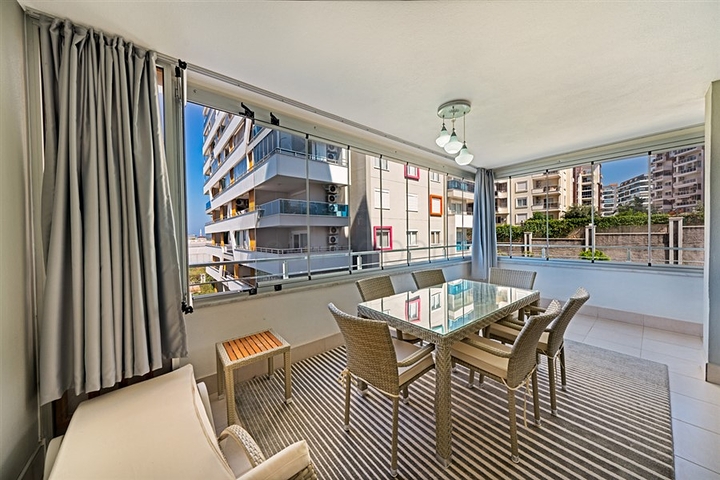 Furnished two-bedroom apartment in a residential complex with rich infrastructure