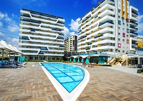 Furnished two-bedroom apartment in a residential complex with rich infrastructure