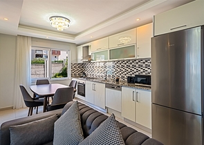 Furnished two-bedroom apartment in a residential complex with rich infrastructure