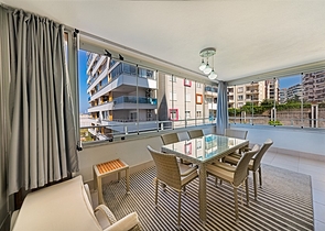 Furnished two-bedroom apartment in a residential complex with rich infrastructure