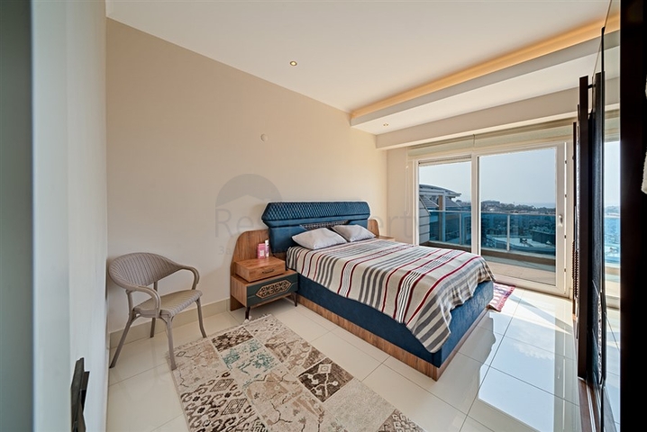 3+1 apartment with sea view in Tosmura