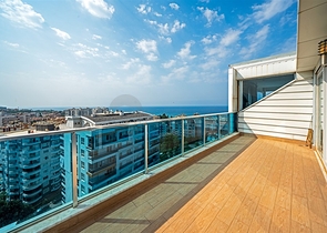 3+1 apartment with sea view in Tosmura