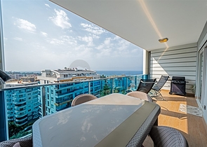 3+1 apartment with sea view in Tosmura