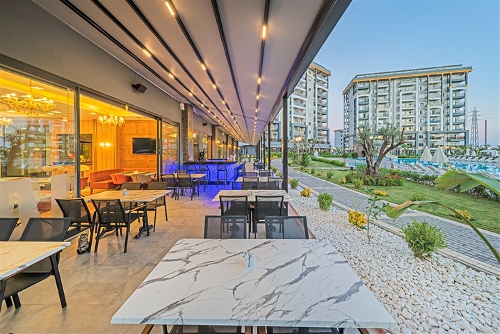 1+1 apartment in one of the best complexes in Avsallar