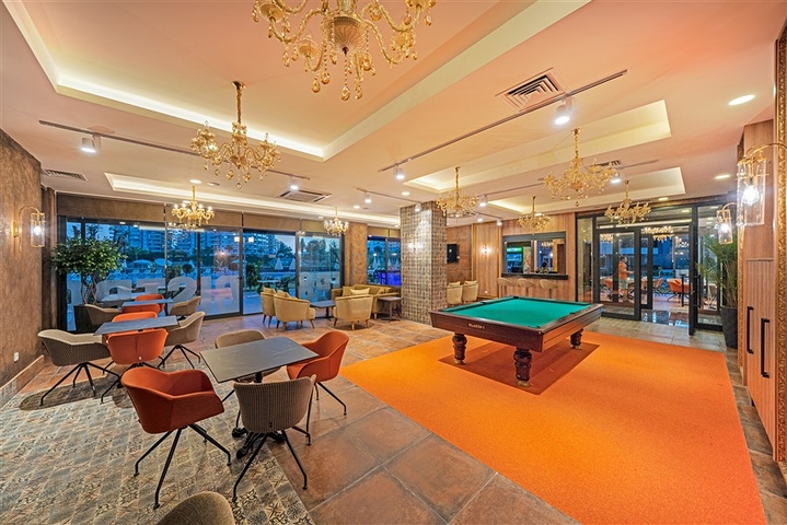 1+1 apartment in one of the best complexes in Avsallar