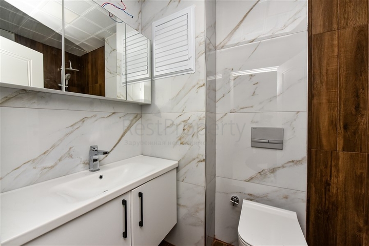 1+1 apartment 100m from the Mediterranean sea in the Kestel area