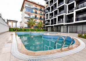 1+1 apartment 100m from the Mediterranean sea in the Kestel area