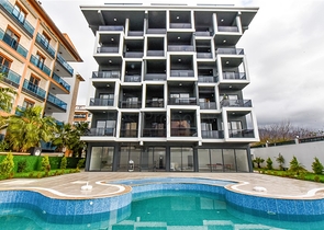 1+1 apartment 100m from the Mediterranean sea in the Kestel area