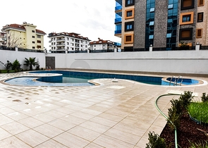 1+1 apartment 100m from the Mediterranean sea in the Kestel area