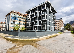 1+1 apartment 100m from the Mediterranean sea in the Kestel area