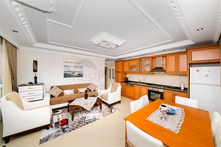 Furnished 2+1 apartment in the center of Alanya