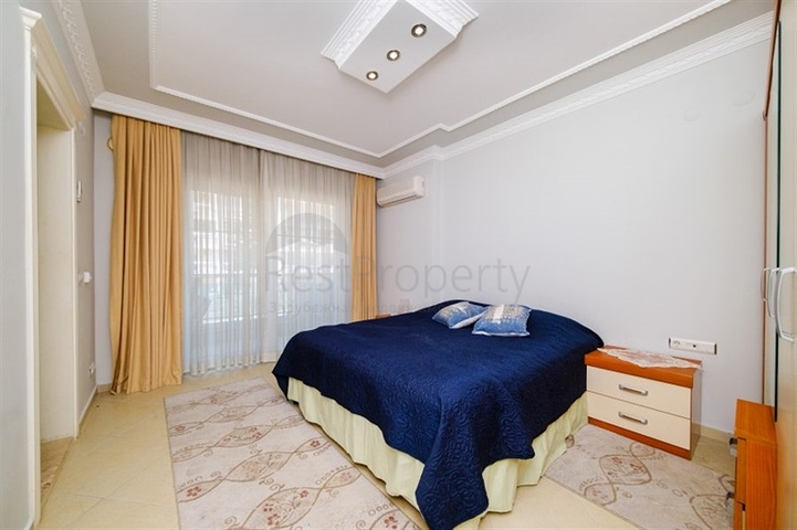 Furnished 2+1 apartment in the center of Alanya