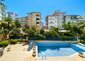 Furnished 2+1 apartment in the center of Alanya