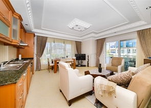 Furnished 2+1 apartment in the center of Alanya