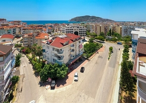 Furnished 2+1 apartment in the center of Alanya