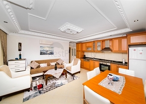 Furnished 2+1 apartment in the center of Alanya