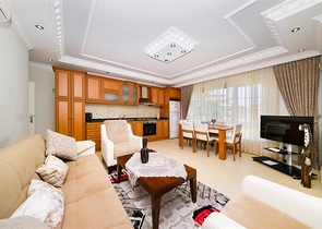 Furnished 2+1 apartment in the center of Alanya