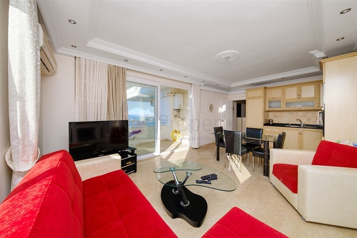 3+1 penthouse with panoramic sea views in Konakli district