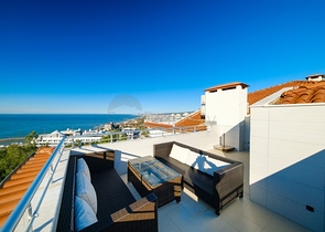 3+1 penthouse with panoramic sea views in Konakli district