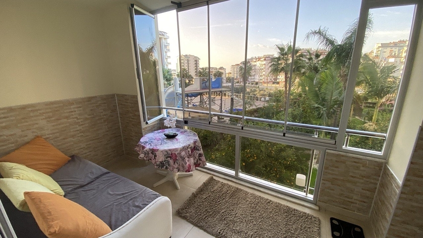 Furnished Studio Apartment in Avsallar with Full Facilities, 1 km from the Sea