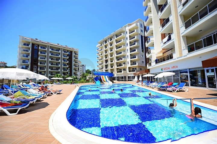 Furnished Studio Apartment in Avsallar with Full Facilities, 1 km from the Sea