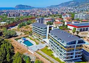 Sea and Castle view - investor deal - 1 bedroom apt - in Oba / Alanya 