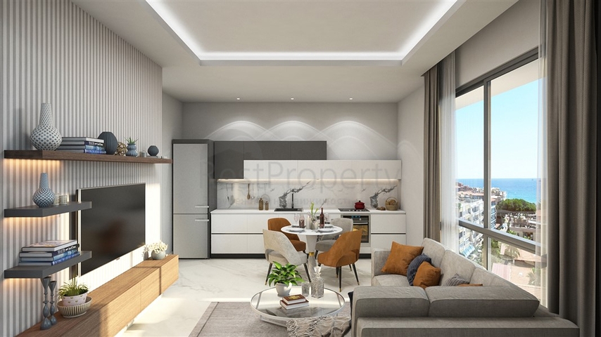 1+1 apartments in a new complex near Cleopatra beach