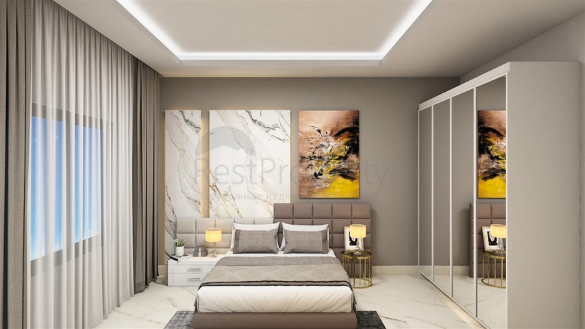 1+1 apartments in a new complex near Cleopatra beach