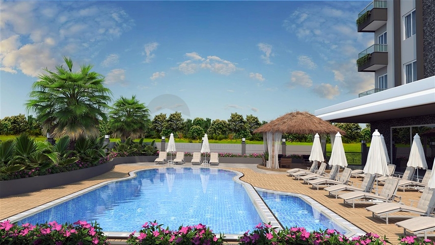 1+1 apartments in a new complex near Cleopatra beach