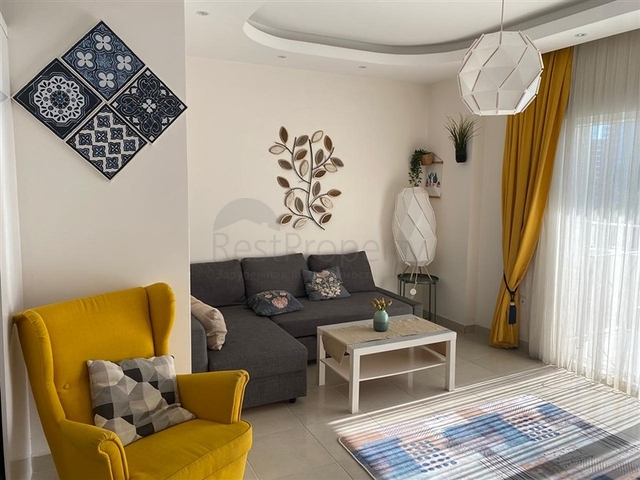 Furnished 1+1 apartment in Mahmutlar