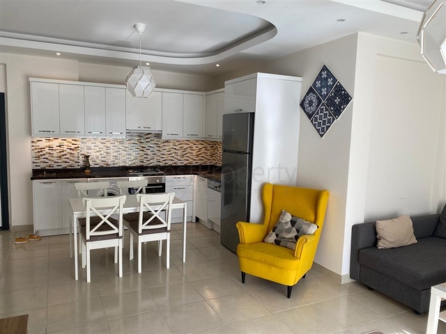 Furnished 1+1 apartment in Mahmutlar